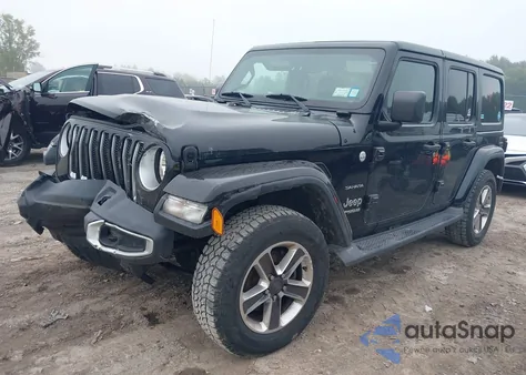2019 Jeep Wrangler Unlimited Sahara 4X4 z USA, uszkodzony, nr VIN 1C4HJXEN9KW600528